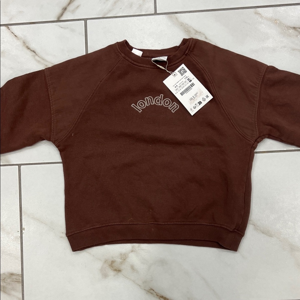 Zara Brown Kids Sweatshirt